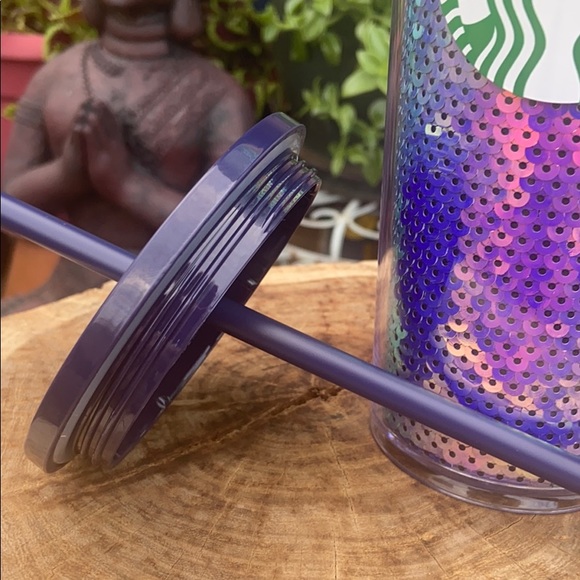 New Starbucks Iriidescent Mermaid Sequin Venti Tumbler / Cold Cup - Picture 7 of 10